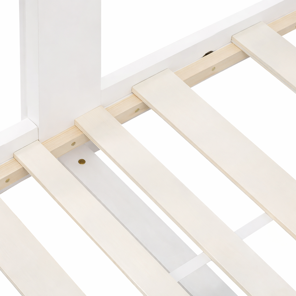 Lit cabane enfant 1 place 90x200 - Structure en bois de pin