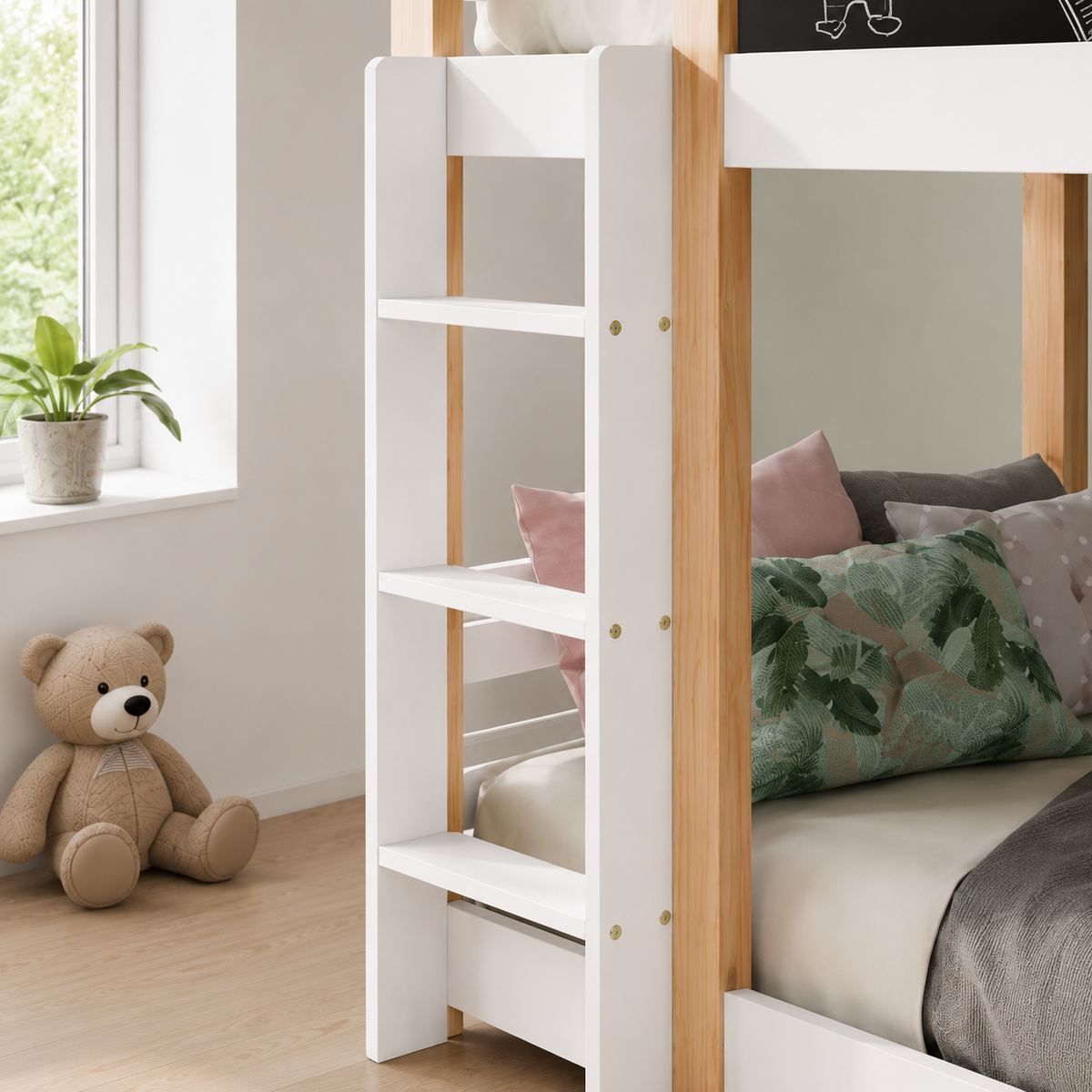 Lit Superposé Enfant avec Toboggan et Tableau Maison Rêves   Maison Rêves