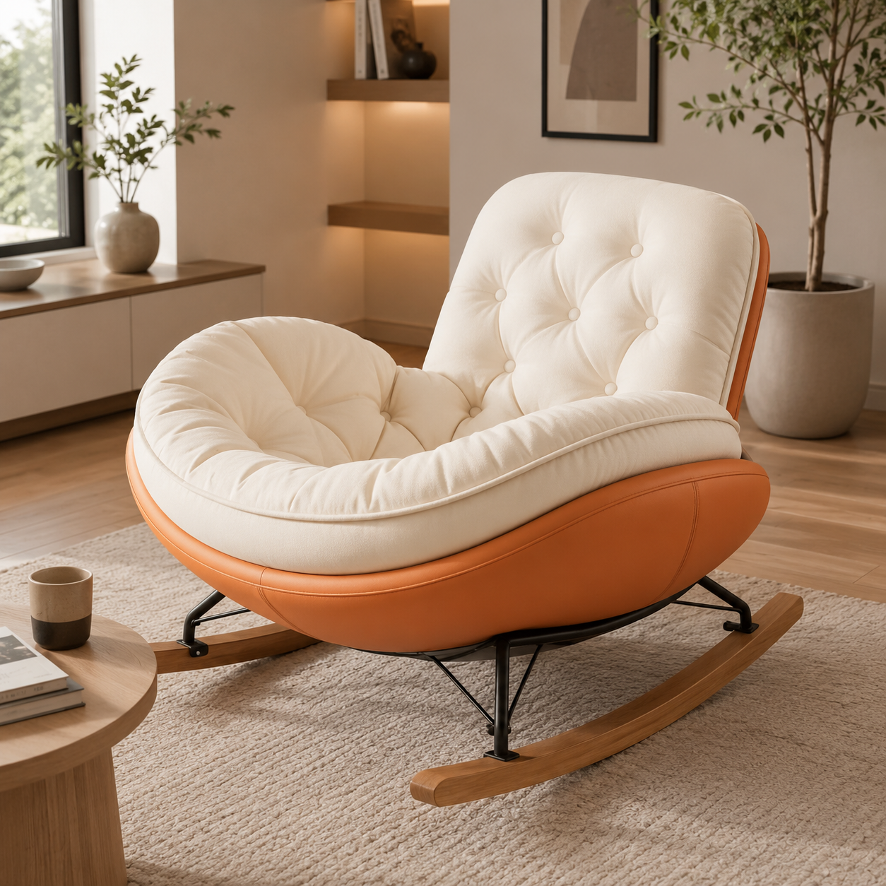 MOON | Rocking Chair Cocon Ultra Moelleux Maison Rêves   Maison Rêves