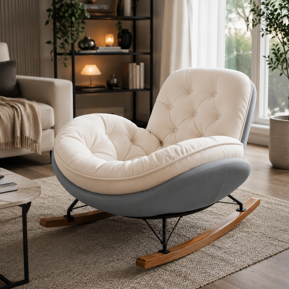 MOON | Rocking Chair Cocon Ultra Moelleux Maison Rêves   Maison Rêves