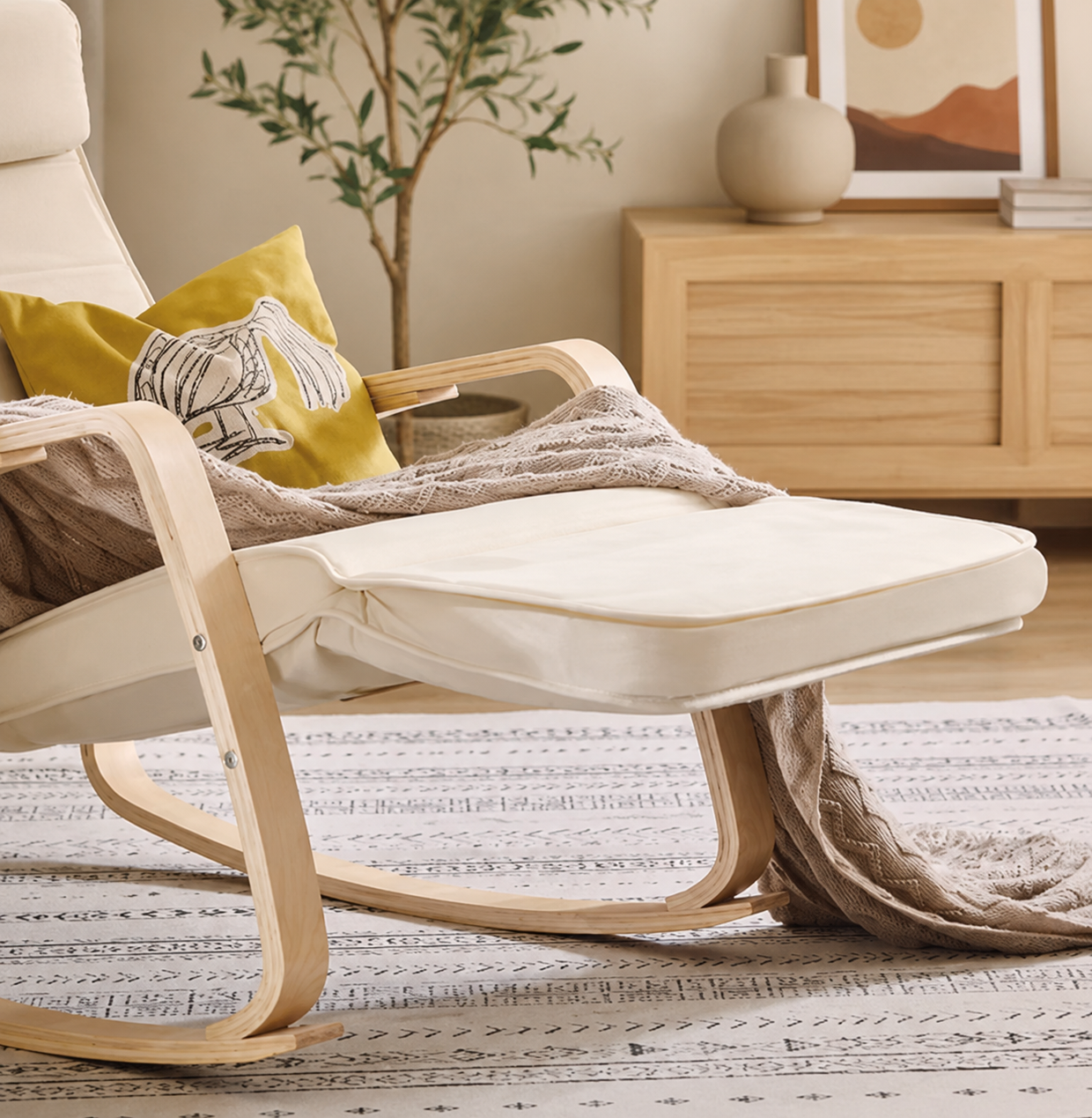 TONA | Rocking Chair à Bascule En Bois Maison Rêves   Maison Rêves