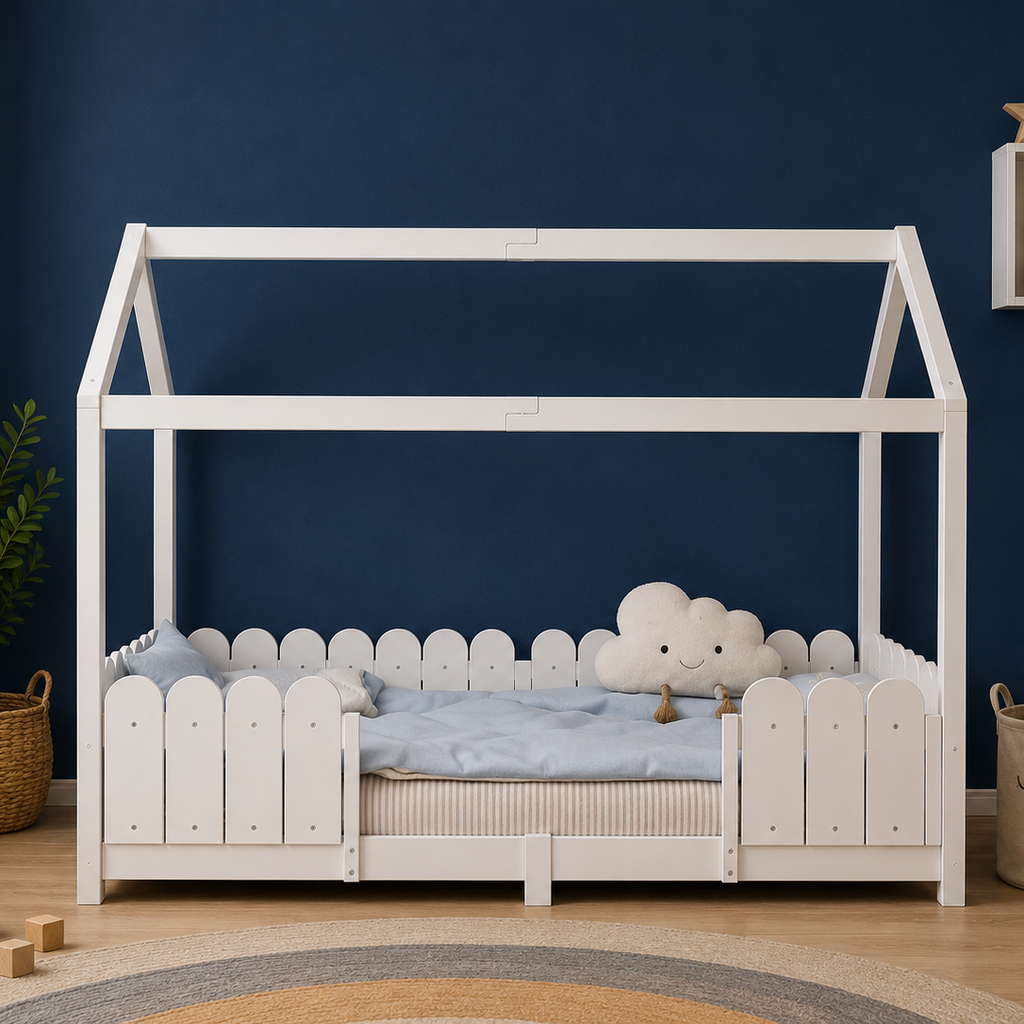 Lit Cabane Enfant avec Barrières de Sécurité Maison Rêves   Maison Rêves