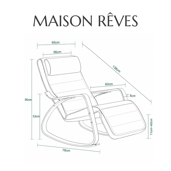 TONA | Rocking Chair à Bascule En Bois Maison Rêves   Maison Rêves