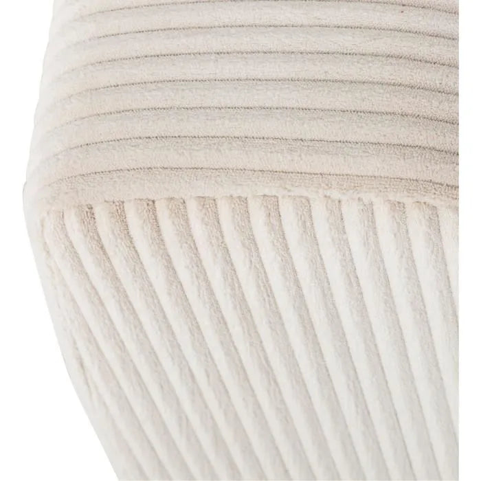 Kélina | Canapé d'Angle Convertible Réversible 4/5 Places en Velours Côtelé Beige Maison Rêves   Maison Rêves
