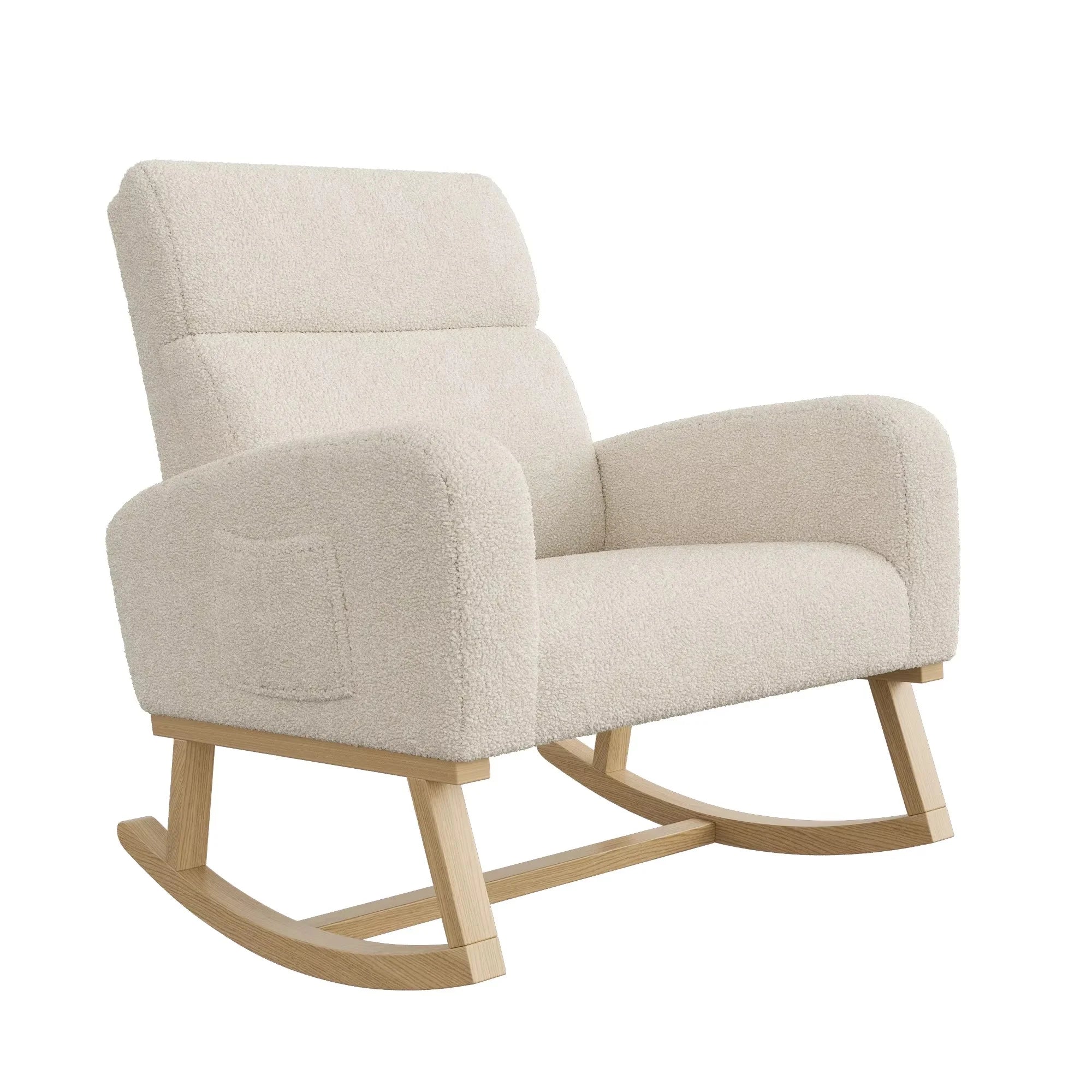 FLOVRA - Rocking Chair Teddy Dossier Haut Oscille   Maison Rêves