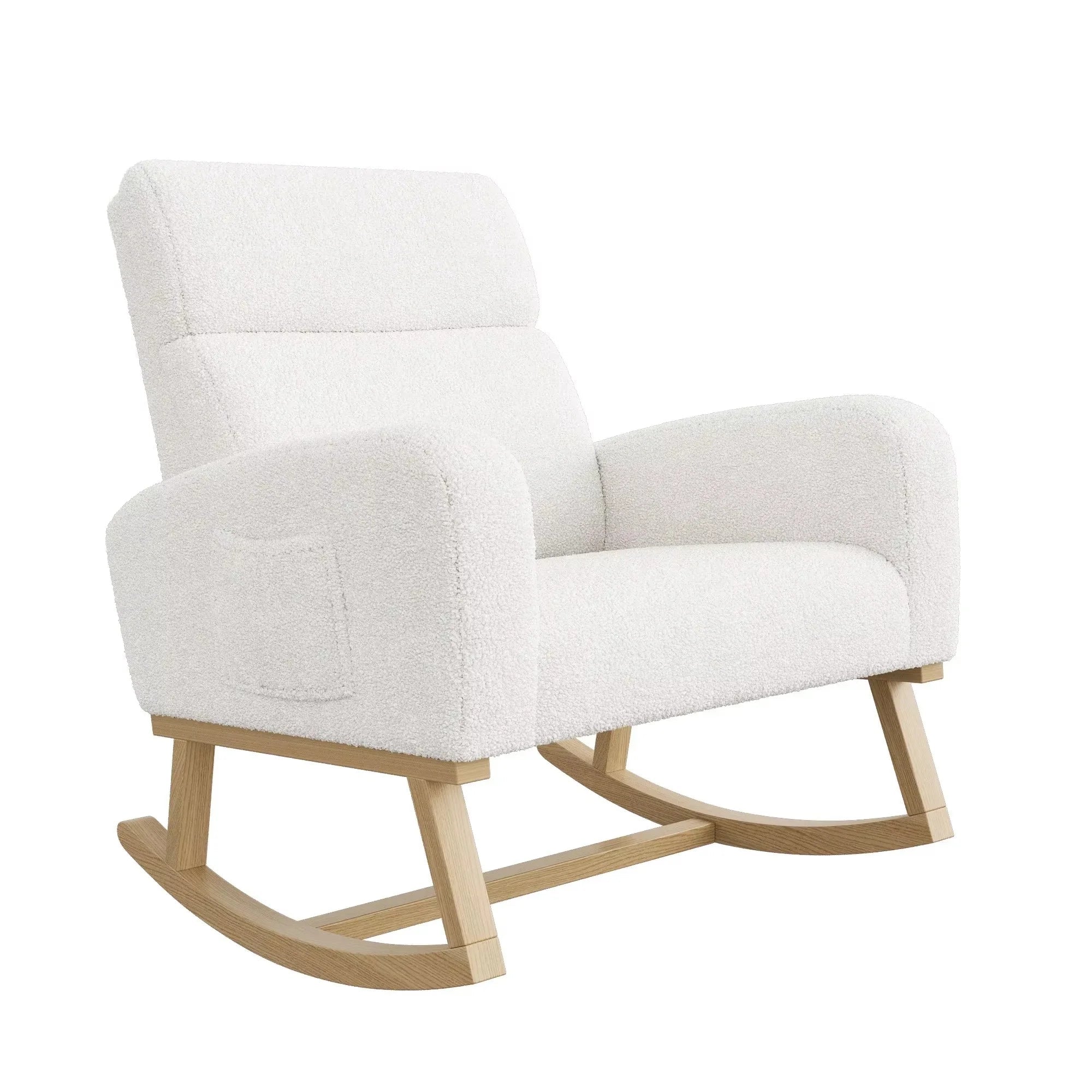 FLOVRA - Rocking Chair Teddy Dossier Haut Oscille   Maison Rêves