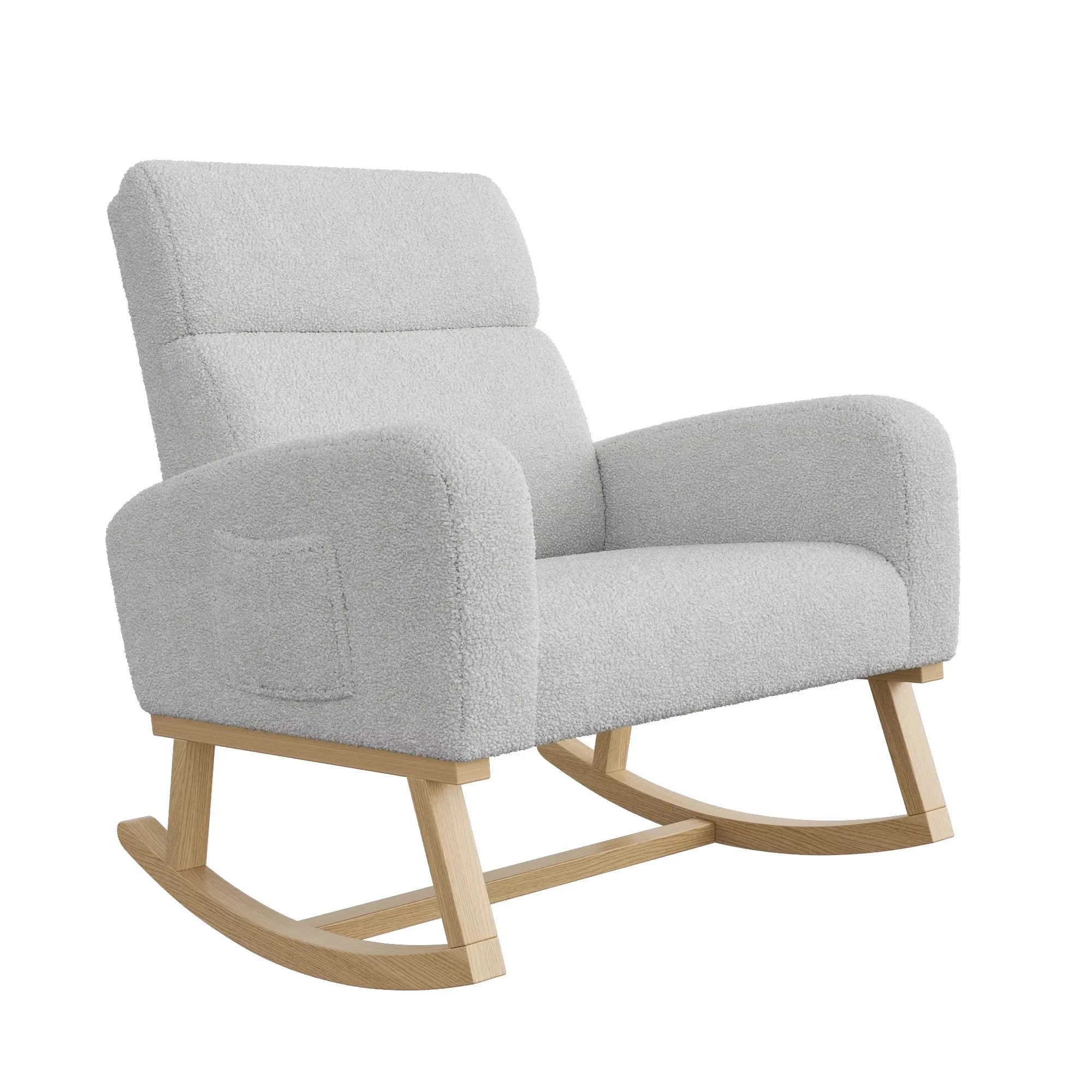 FLOVRA - Rocking Chair Teddy Dossier Haut Oscille   Maison Rêves