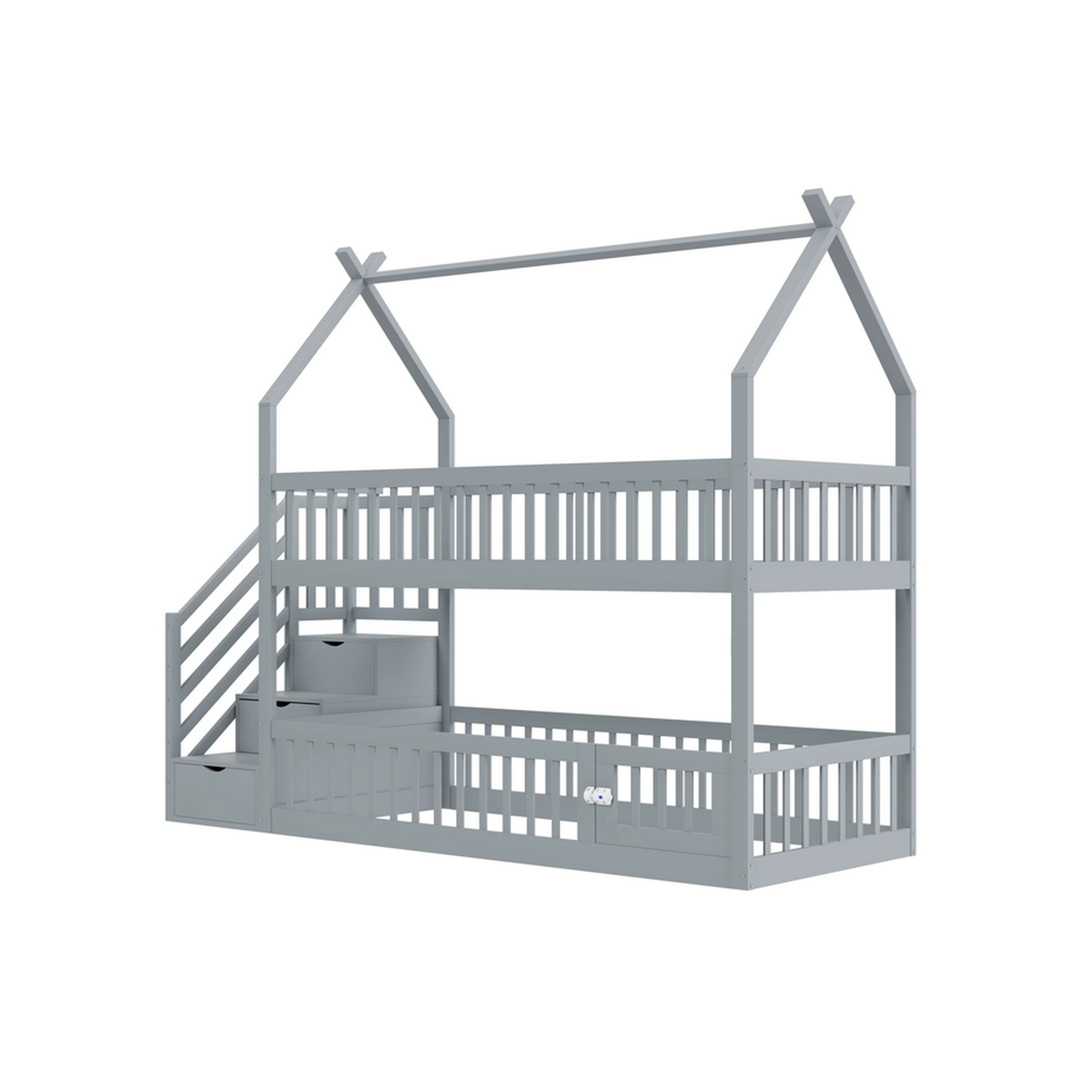 Lit cabane 2 places - 90 x 200 cm