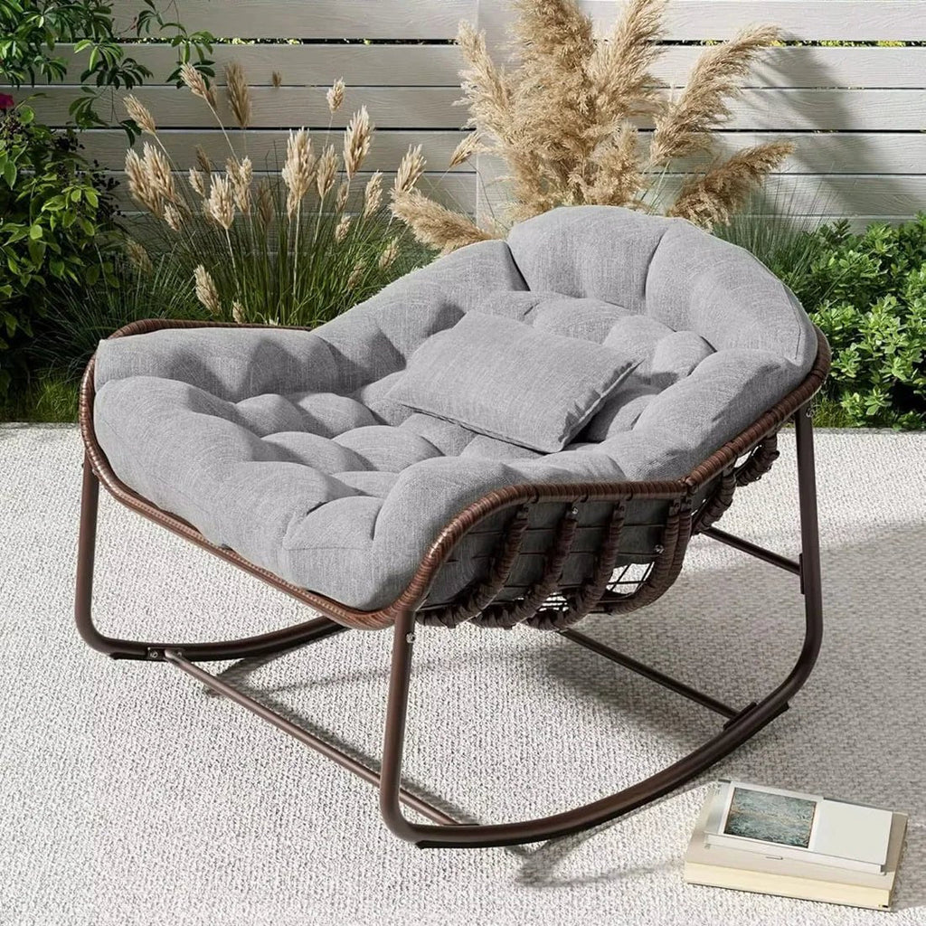 NUEVA – Rocking Chair Rotin Surdimensionné My Store   Maison Rêves