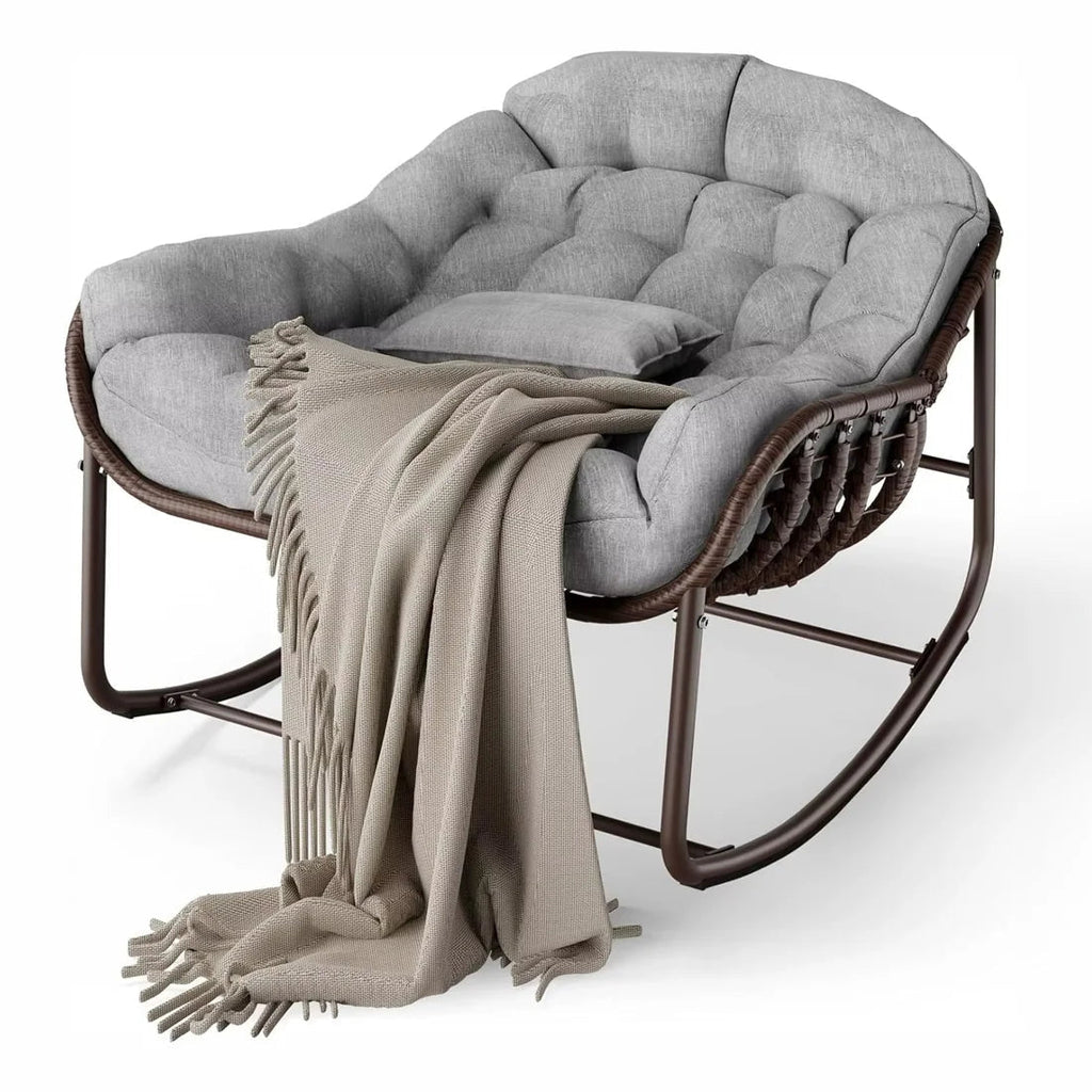 NUEVA – Rocking Chair Rotin Surdimensionné My Store   Maison Rêves