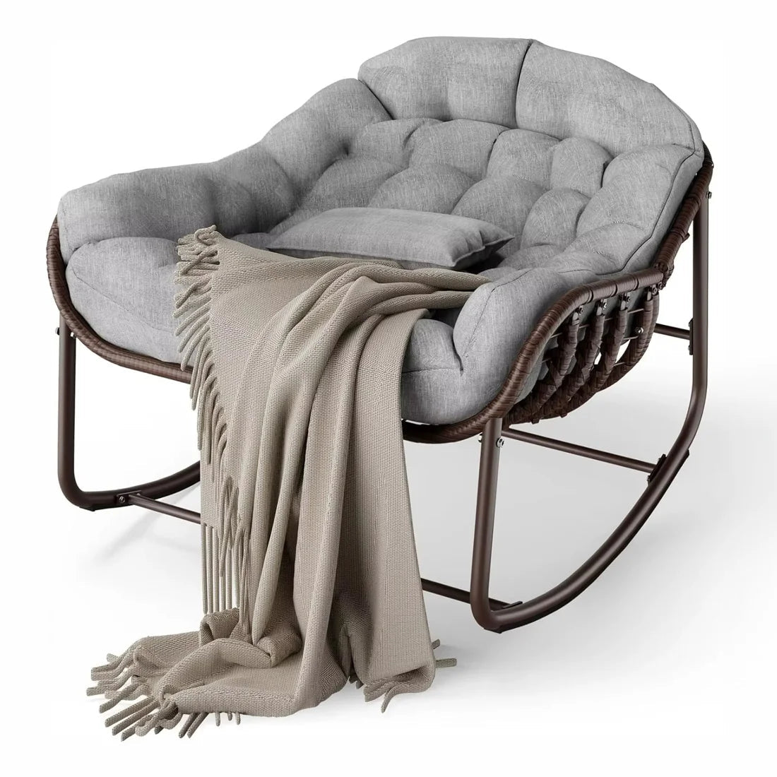 NUEVA – Rocking Chair Rotin Surdimensionné My Store   Maison Rêves