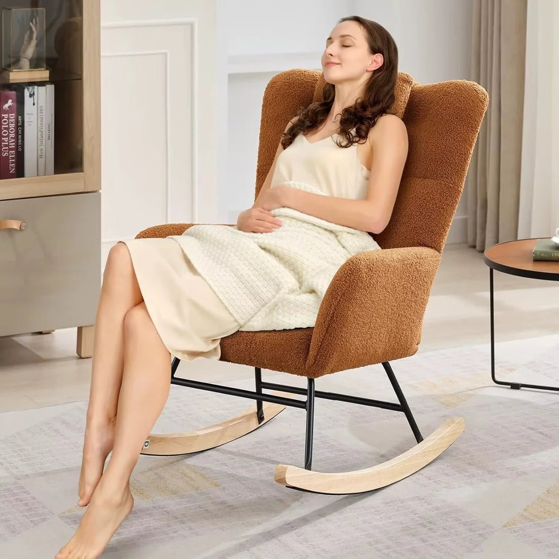 ROVKA - Rocking Chair Teddy Confortable Oscille   Maison Rêves
