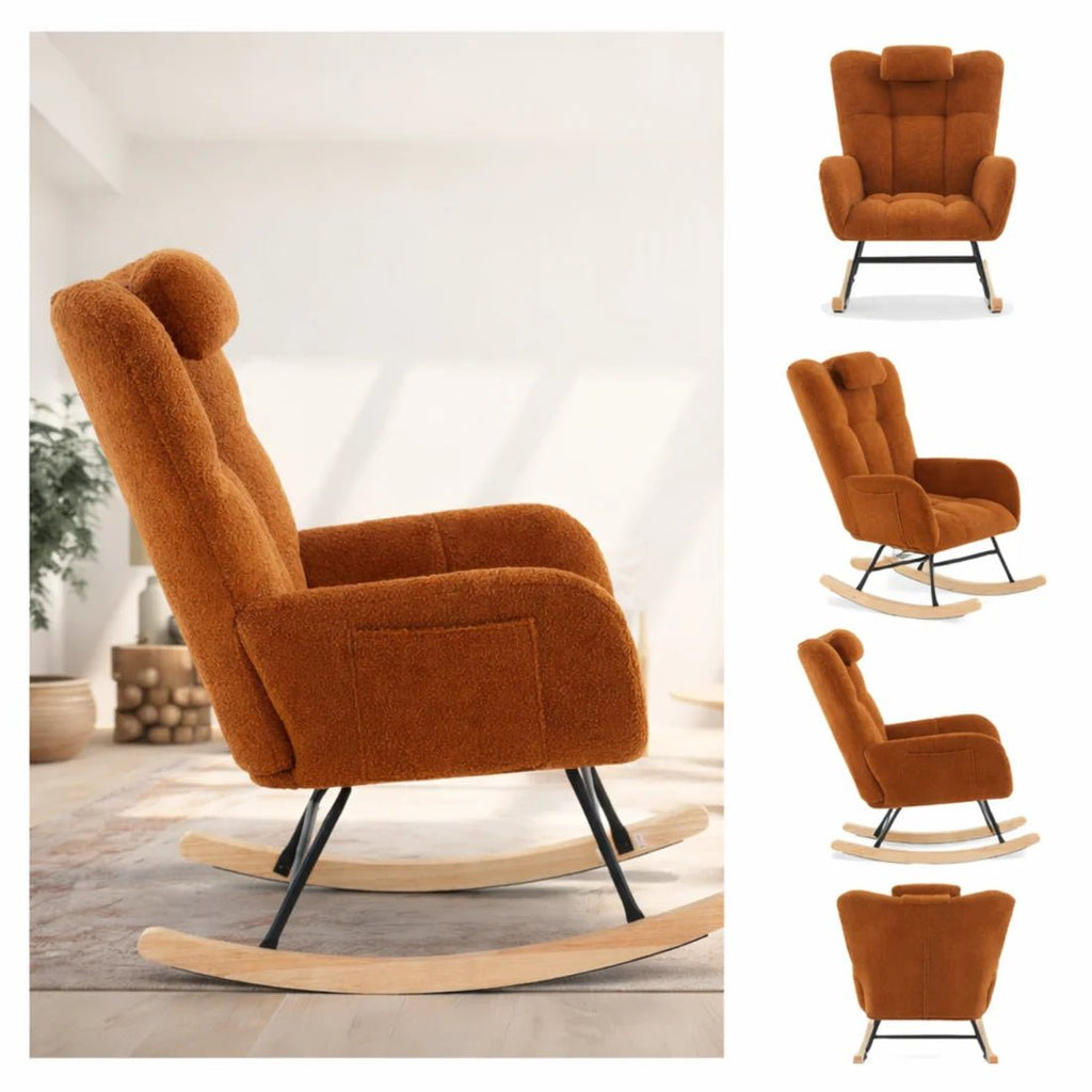 ROVKA - Rocking Chair Teddy Confortable Oscille   Maison Rêves
