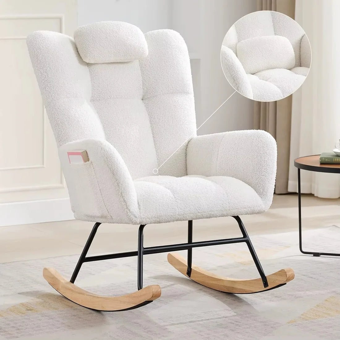 ROVKA - Rocking Chair Teddy Confortable Oscille   Maison Rêves