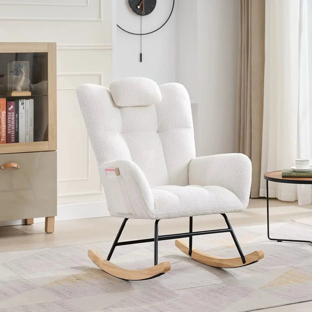 ROVKA - Rocking Chair Teddy Confortable Oscille   Maison Rêves