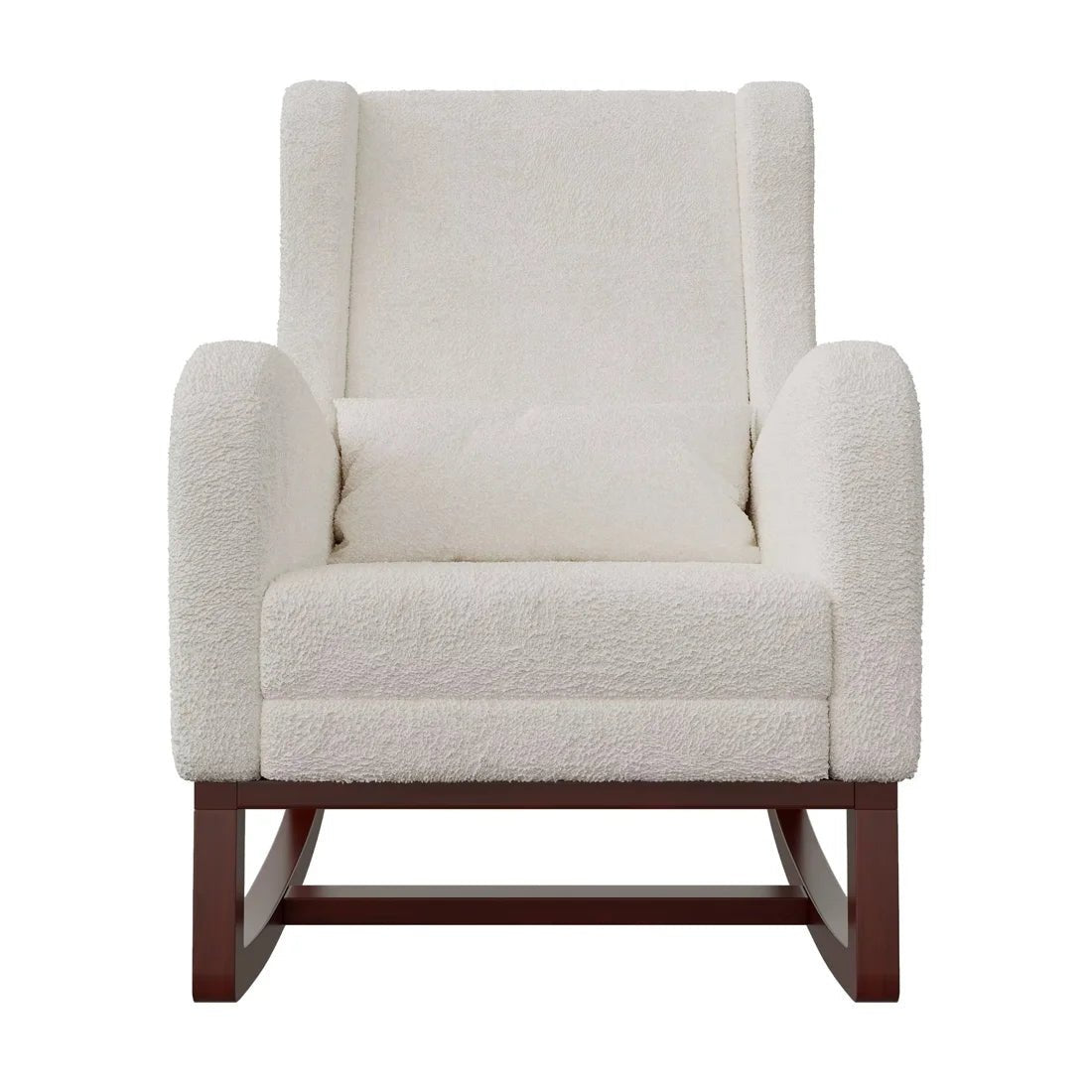 VELKA – Rocking Chair Teddy Blanc Ivoire avec Repose-Pieds Oscille   Maison Rêves