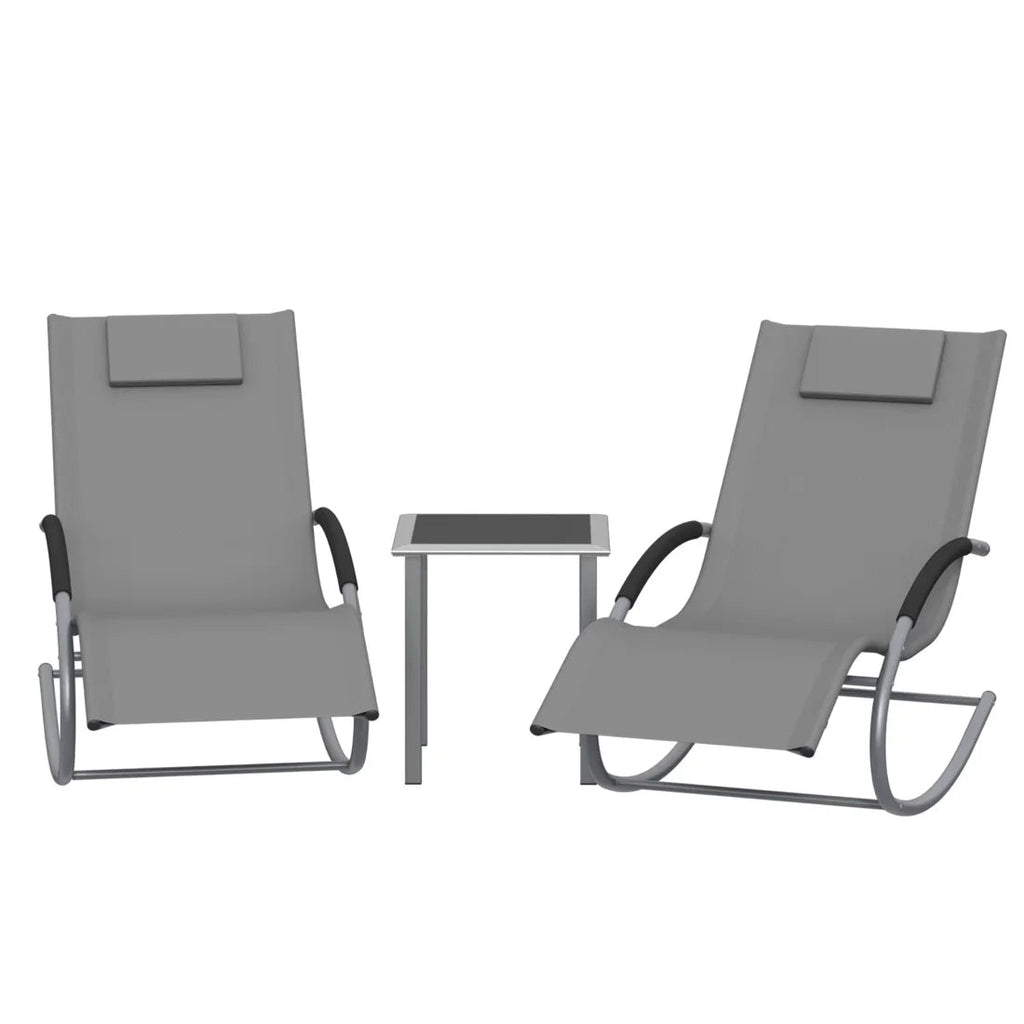 ZENIT - Ensemble 2 Chaises Longues & Table Extérieur My Store   Maison Rêves