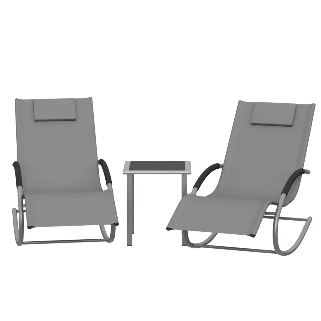 ZENIT - Ensemble 2 Chaises Longues & Table Extérieur My Store   Maison Rêves
